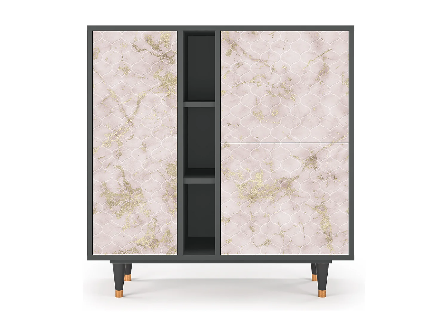 Buffet - 94х96х41 cm - BS5 - Dirty Roses, Anthracite