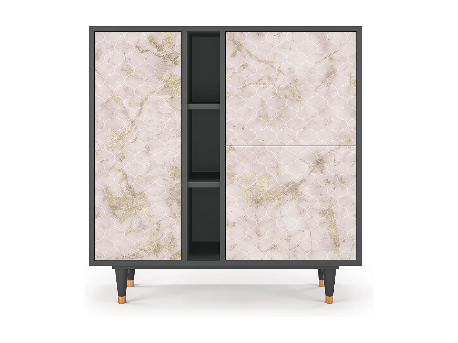 Buffet - 94х96х41 cm - BS5 - Dirty Roses, Anthracite