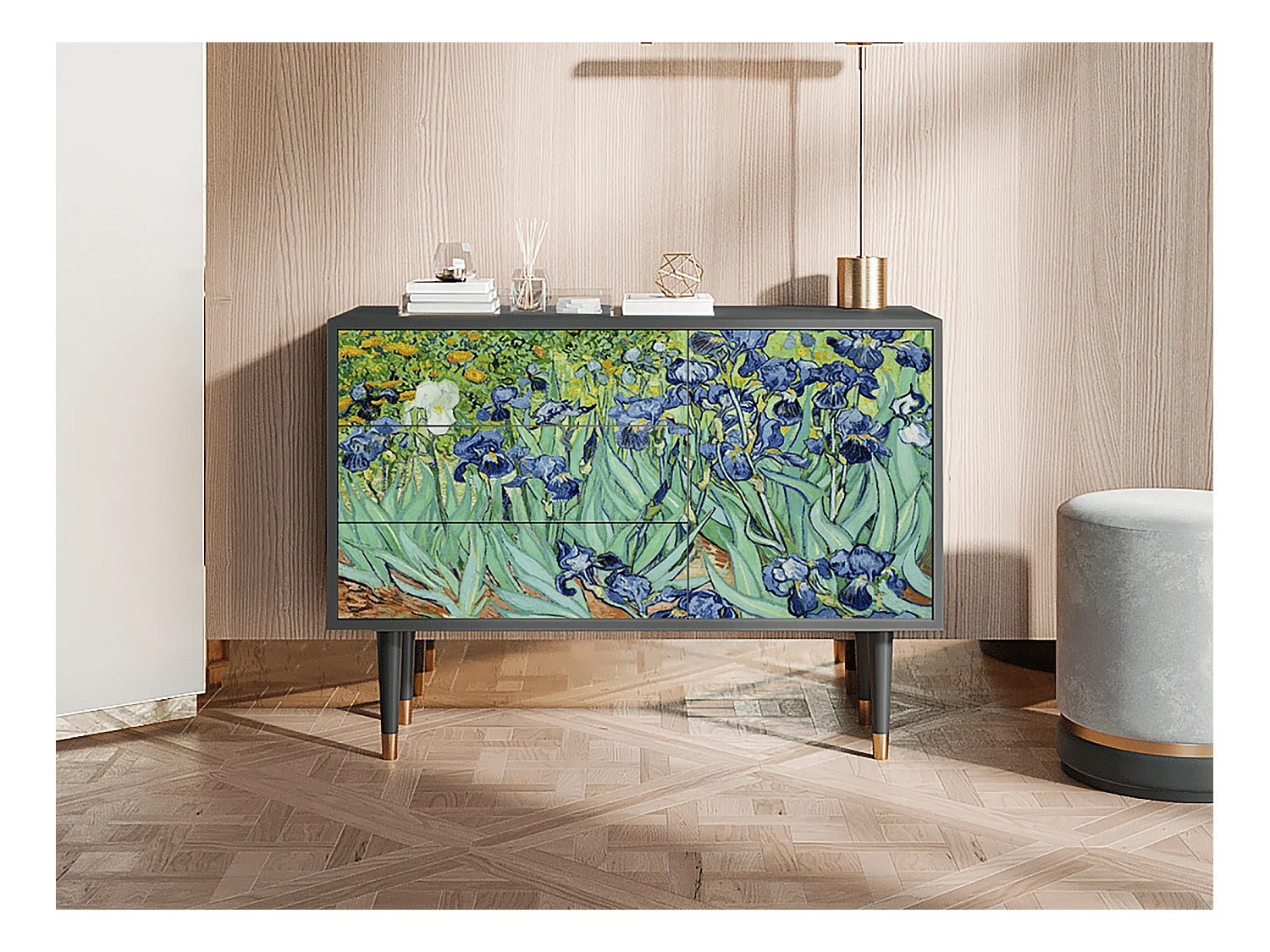 Sideboard - 115х84х41 cm - S3 - Irises , Anthrazit