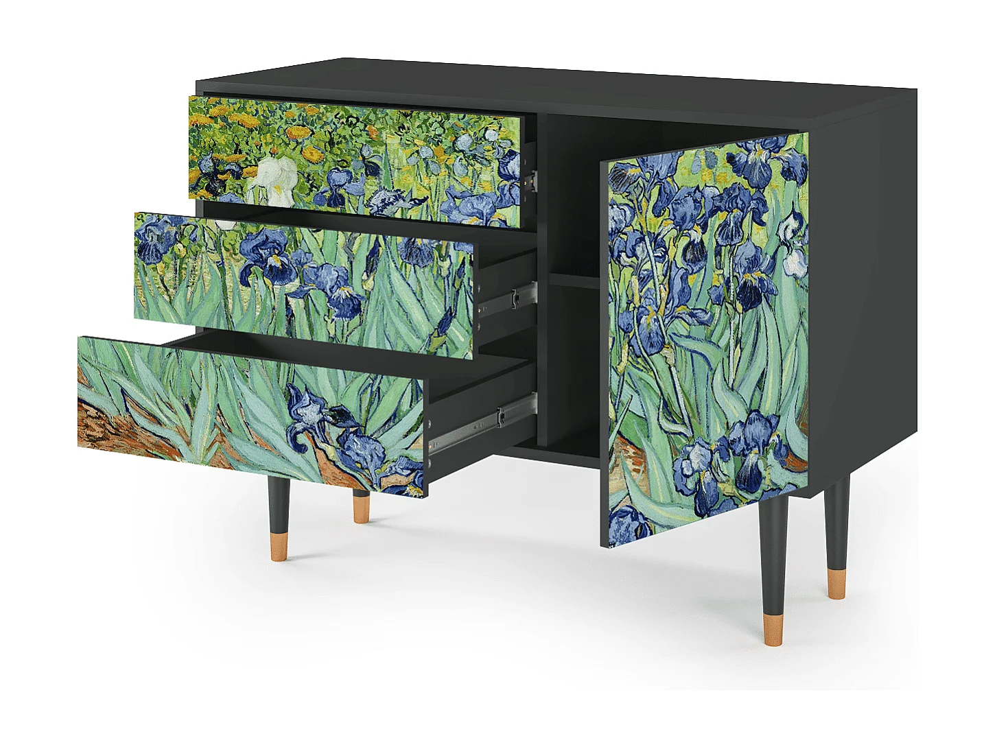 Sideboard - 115х84х41 cm - S3 - Irises , Anthrazit