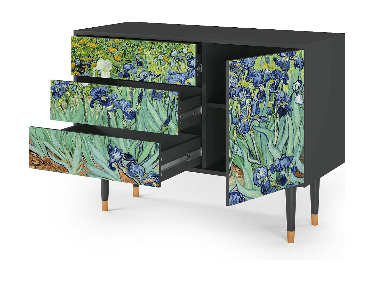 Sideboard - 115х84х41 cm - S3 - Irises , Anthrazit