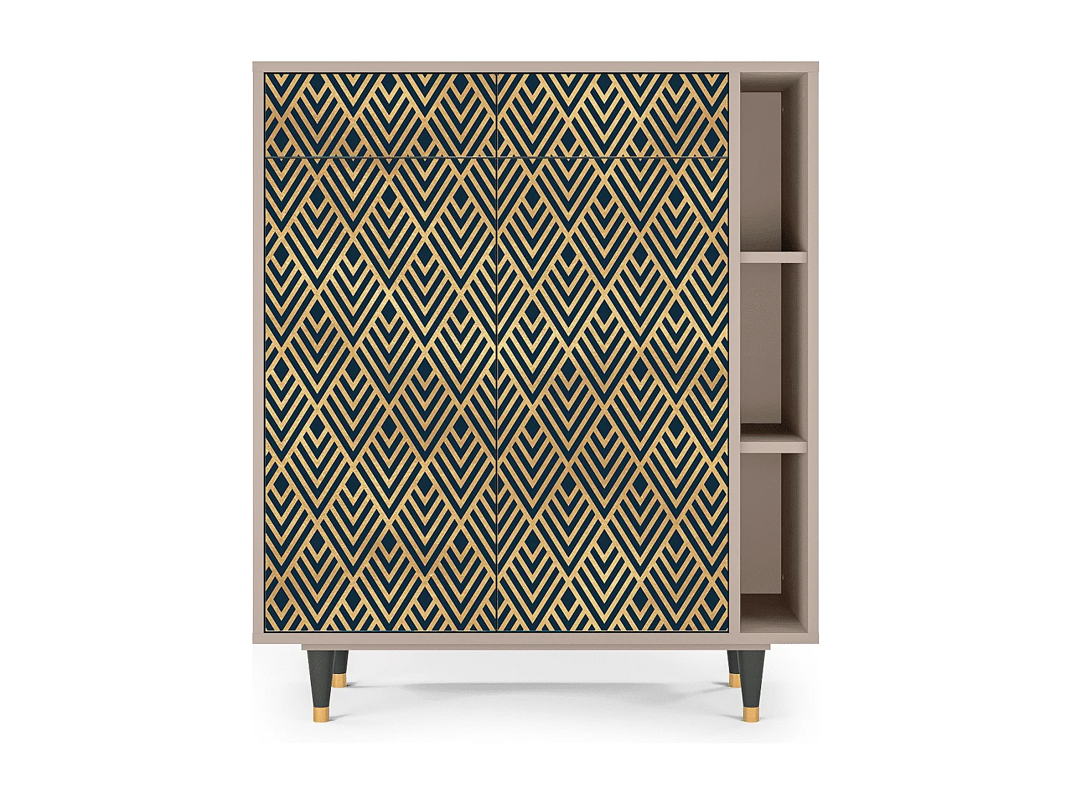 Aparador - 96х110х41 cm - BS6 - Egypt Triangles, Latte