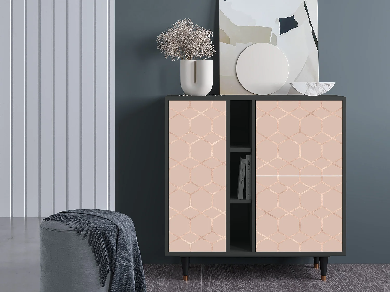 Buffet - 94х96х41 cm - BS5 - Rose Honeycomb, Anthracite