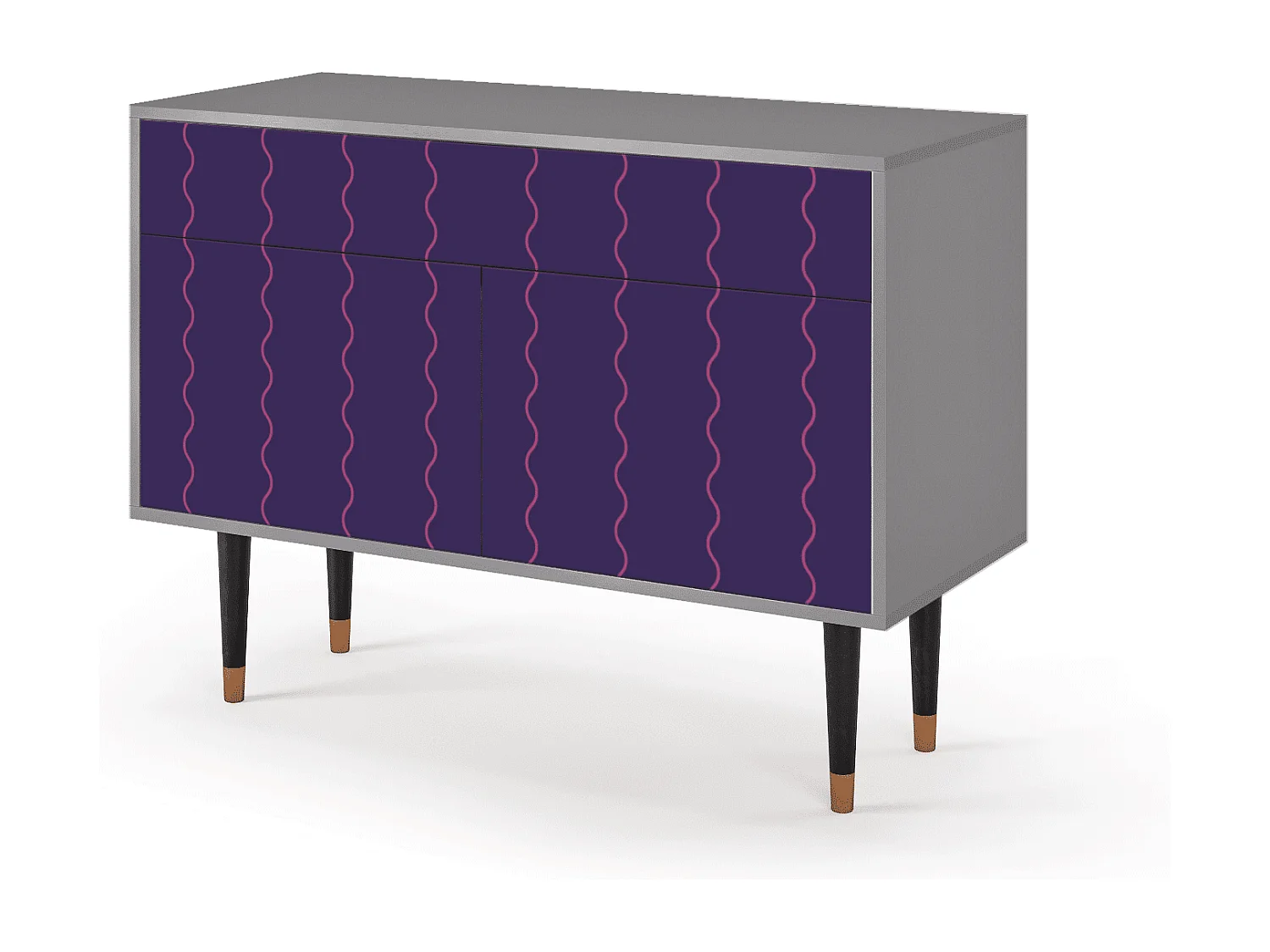 Buffet - 115x85x48 cm - BS4 - Grape Maccaroni, Gris