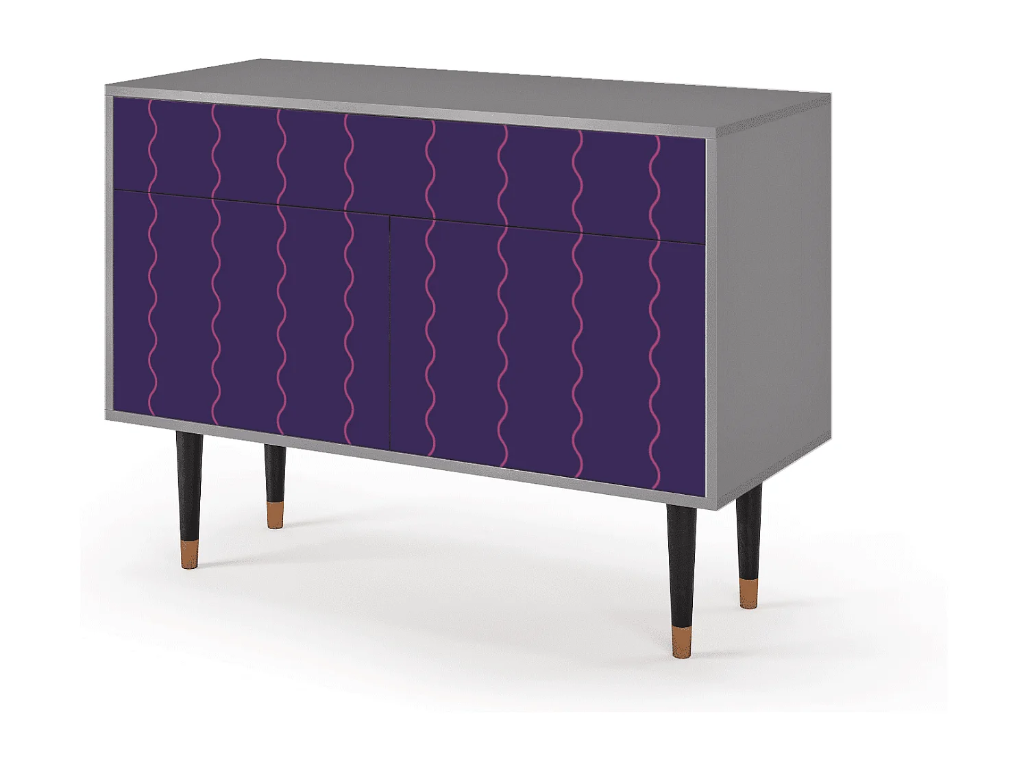 Buffet - 115x85x48 cm - BS4 - Grape Maccaroni, Gris