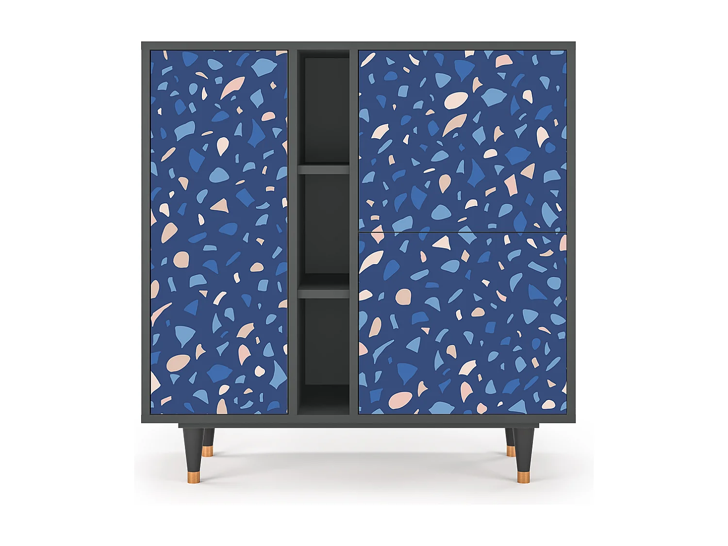 Kredens - 94х96х41 cm - BS5 - Soap Whirpool, Antracyt