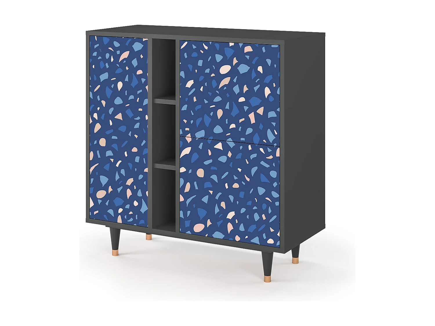 Kredens - 94х96х41 cm - BS5 - Soap Whirpool, Antracyt