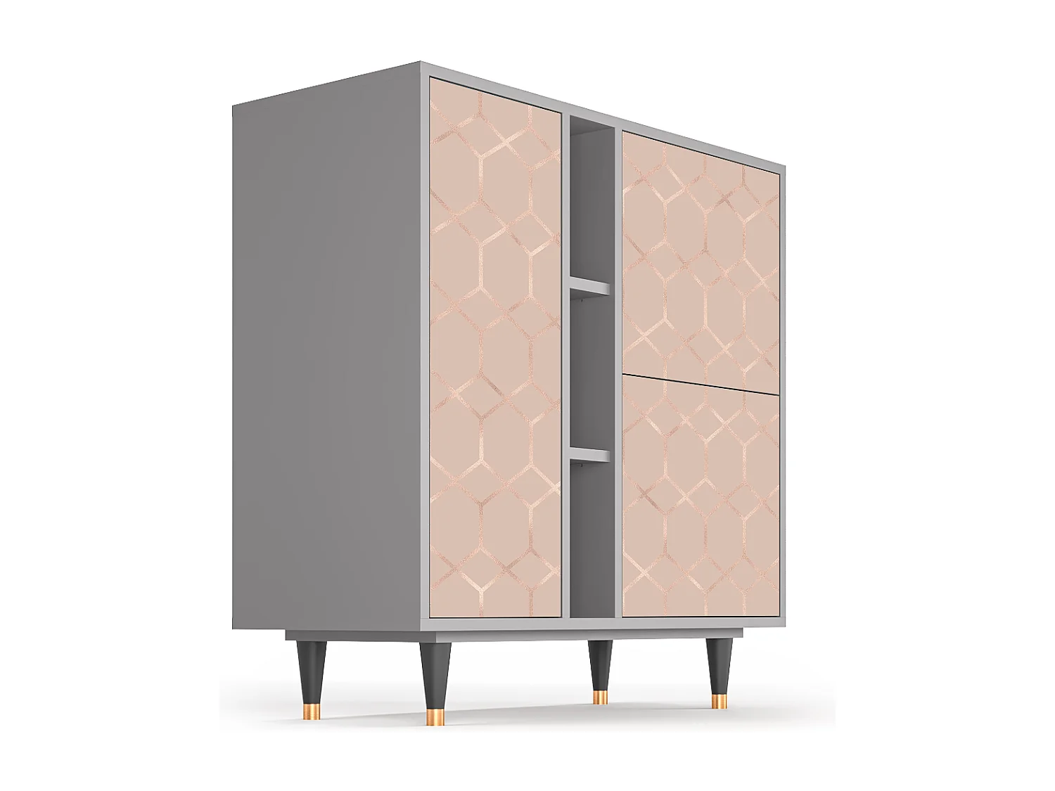 Buffet - 94х96х41 cm - BS5 - Rose Honeycomb, Gris