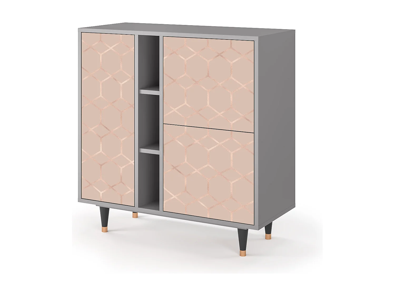 Buffet - 94х96х41 cm - BS5 - Rose Honeycomb, Gris