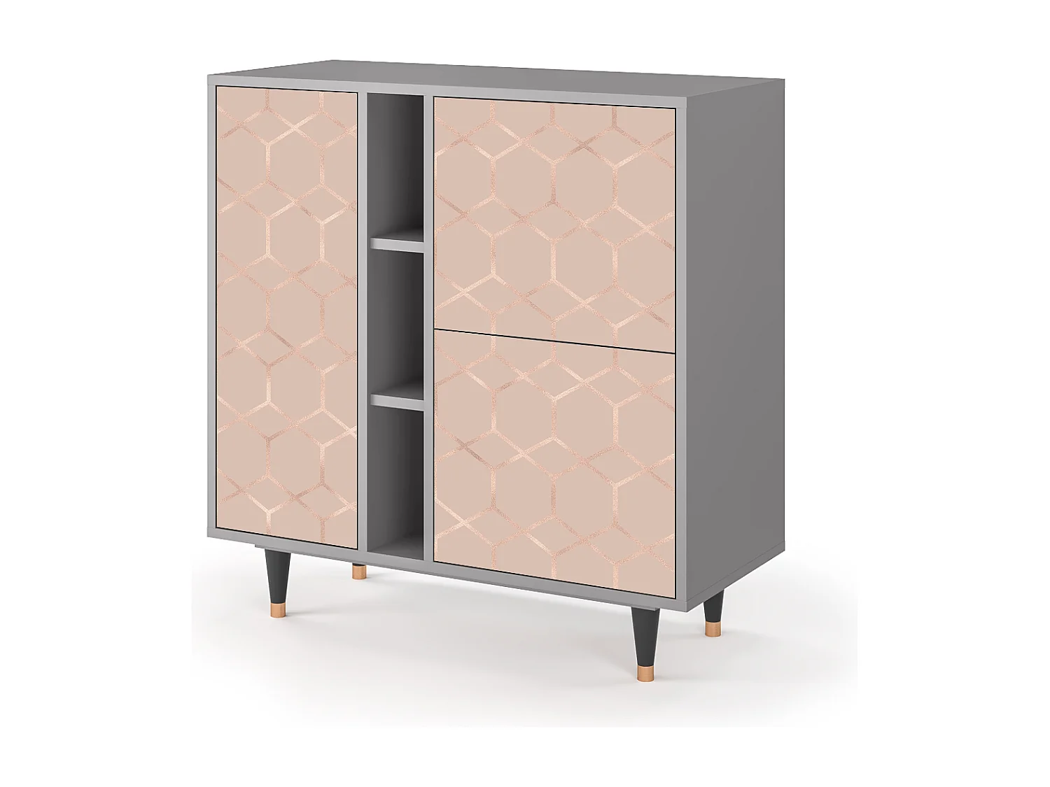 Buffet - 94х96х41 cm - BS5 - Rose Honeycomb, Gris