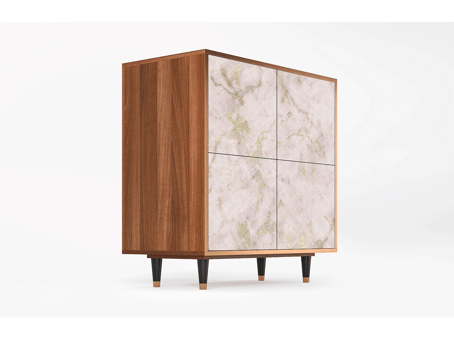 Credenza - 94x96x48 cm - BS3 - Dirty Roses, Noce