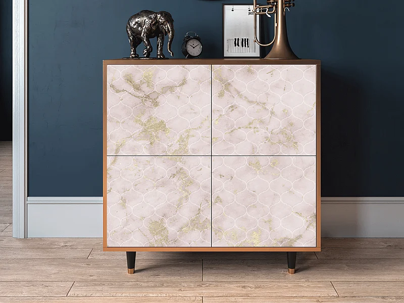 Dressoir - 94x96x48 cm - BS3 - Dirty Roses, Walnoot