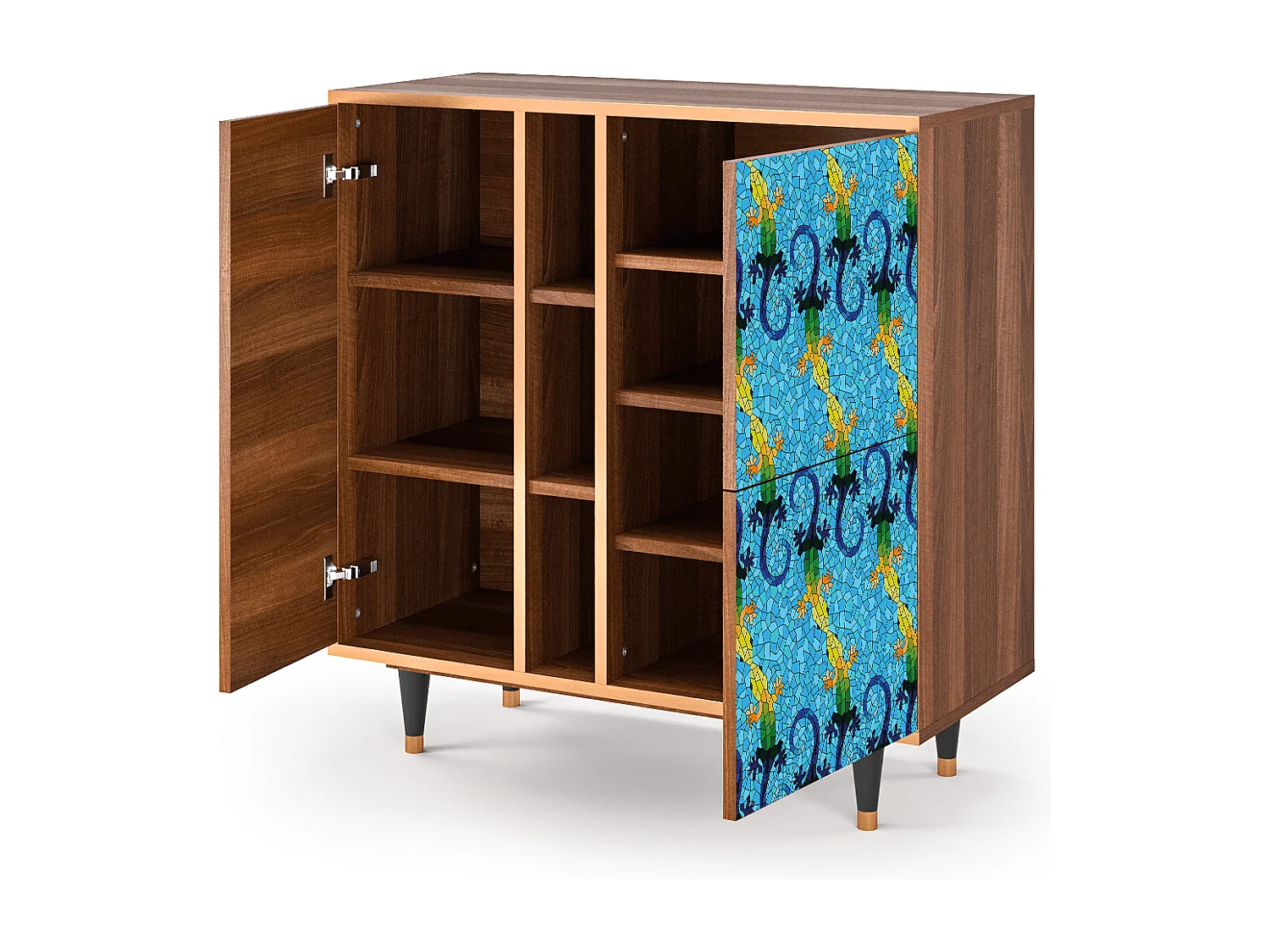 Buffet - 94х96х41 cm - BS5 - Gaudi's Lizard, Noyer