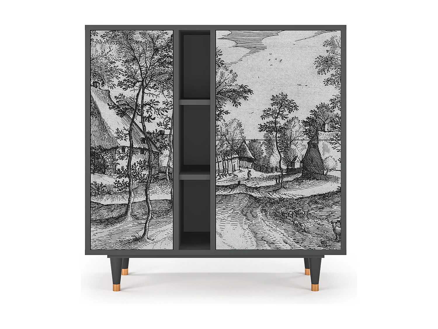 Buffet - 94х96х41 cm - BS5 - Village Road, Anthracite