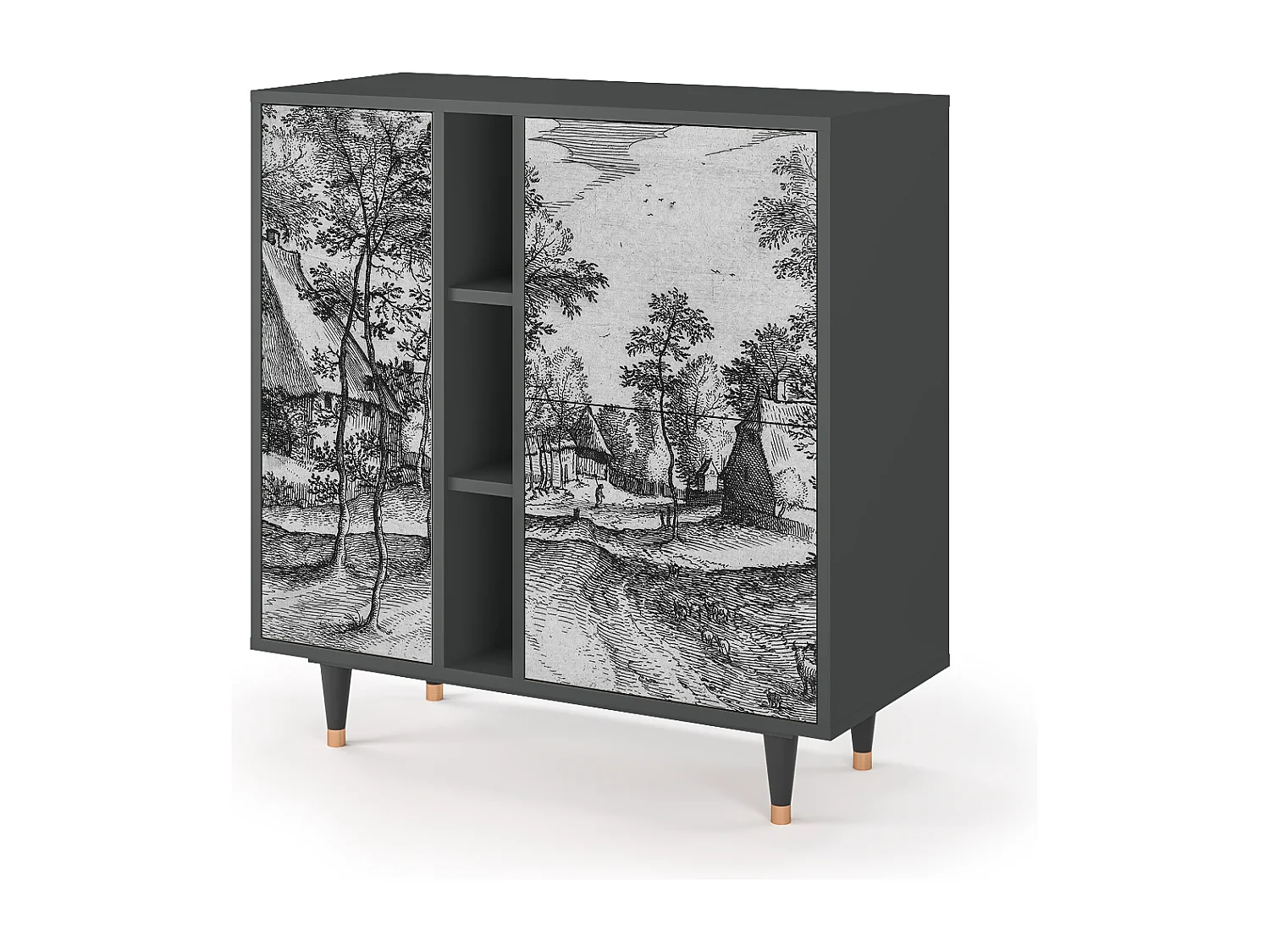 Buffet - 94х96х41 cm - BS5 - Village Road, Anthracite