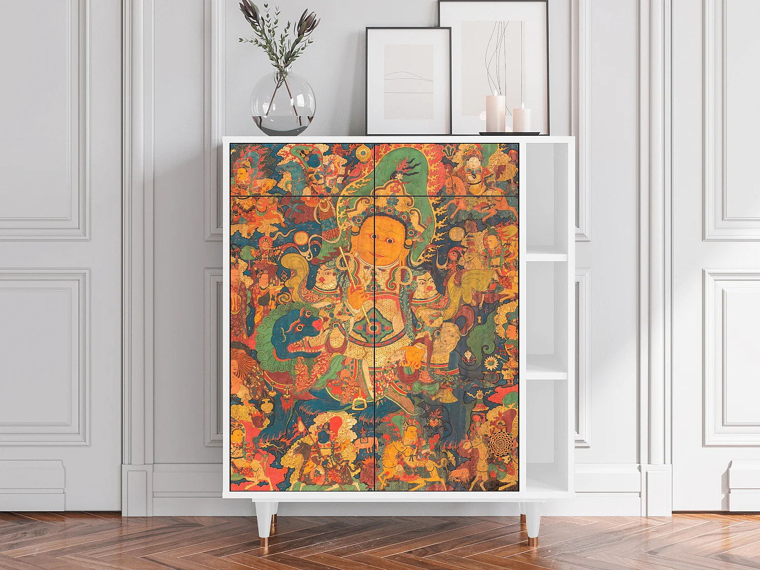 Sideboard - 96х110х41 cm - BS6 - God by Vaisravana , Weiß