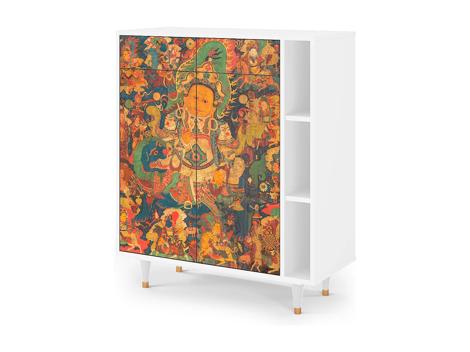 Sideboard - 96х110х41 cm - BS6 - God by Vaisravana , Weiß