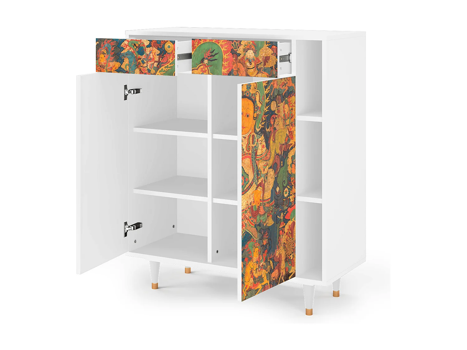 Sideboard - 96х110х41 cm - BS6 - God by Vaisravana , Weiß