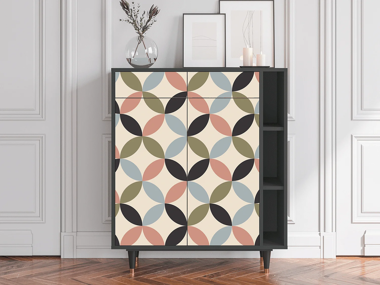 Dressoir - 96х110х41 cm - BS6 - Butterfly Effect, Antraciet