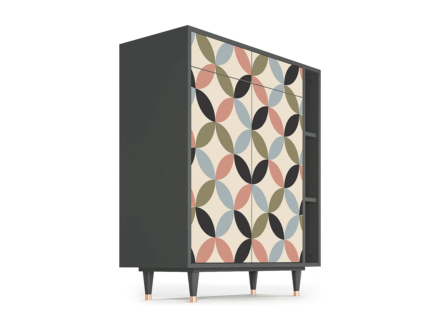 Dressoir - 96х110х41 cm - BS6 - Butterfly Effect, Antraciet