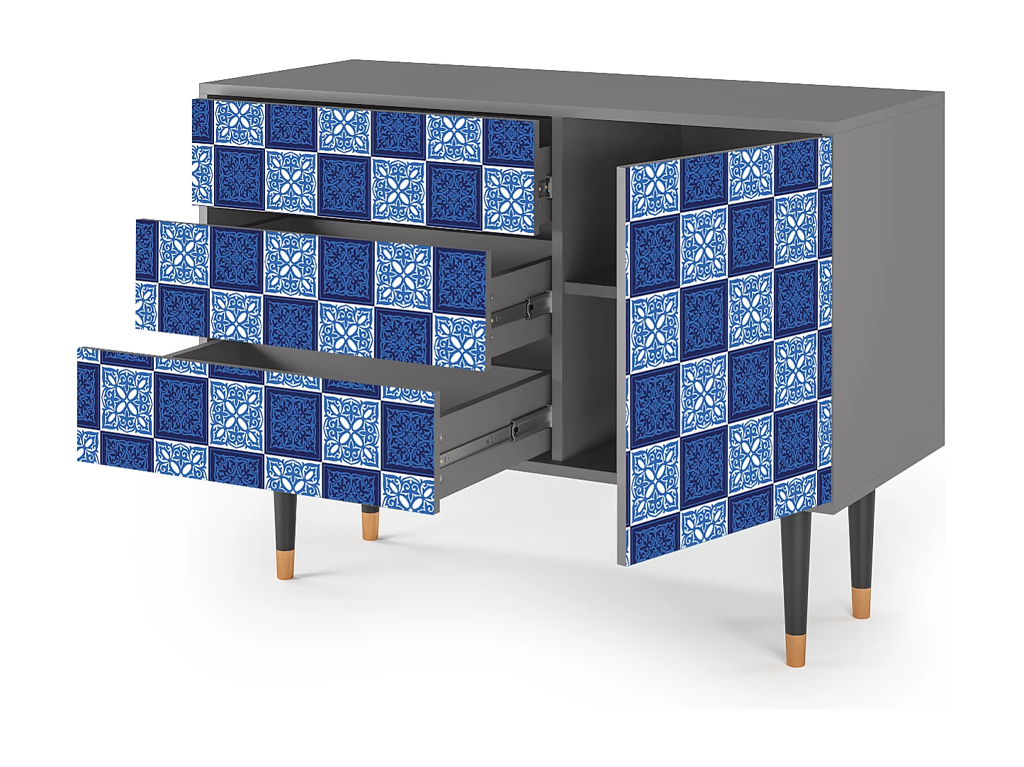 Dressoir - 115х84х41 cm - S3 - Light Path, Grijs