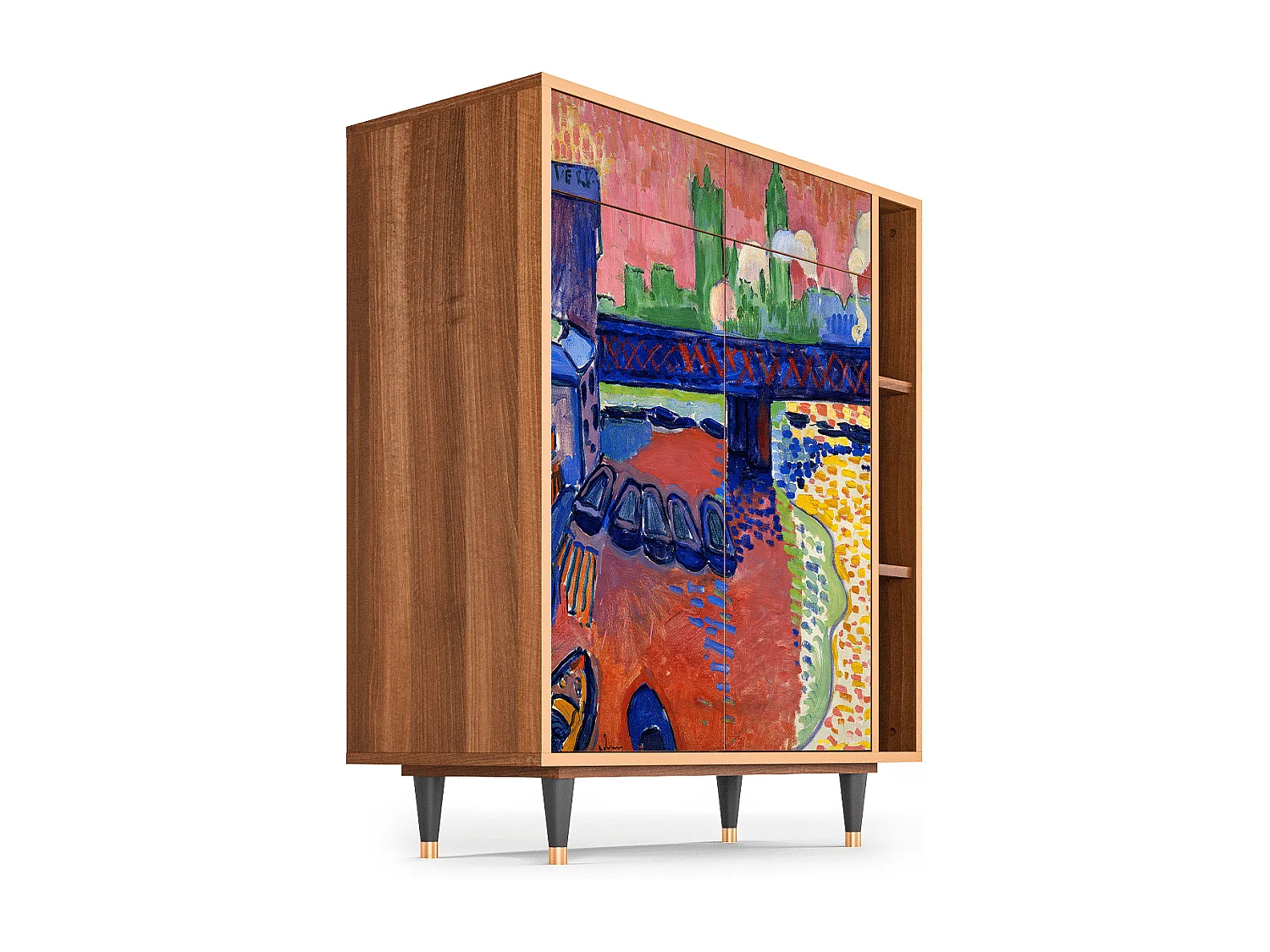 Buffet - 96х110х41 cm - BS6 - Charing Cross Bridge, Noyer