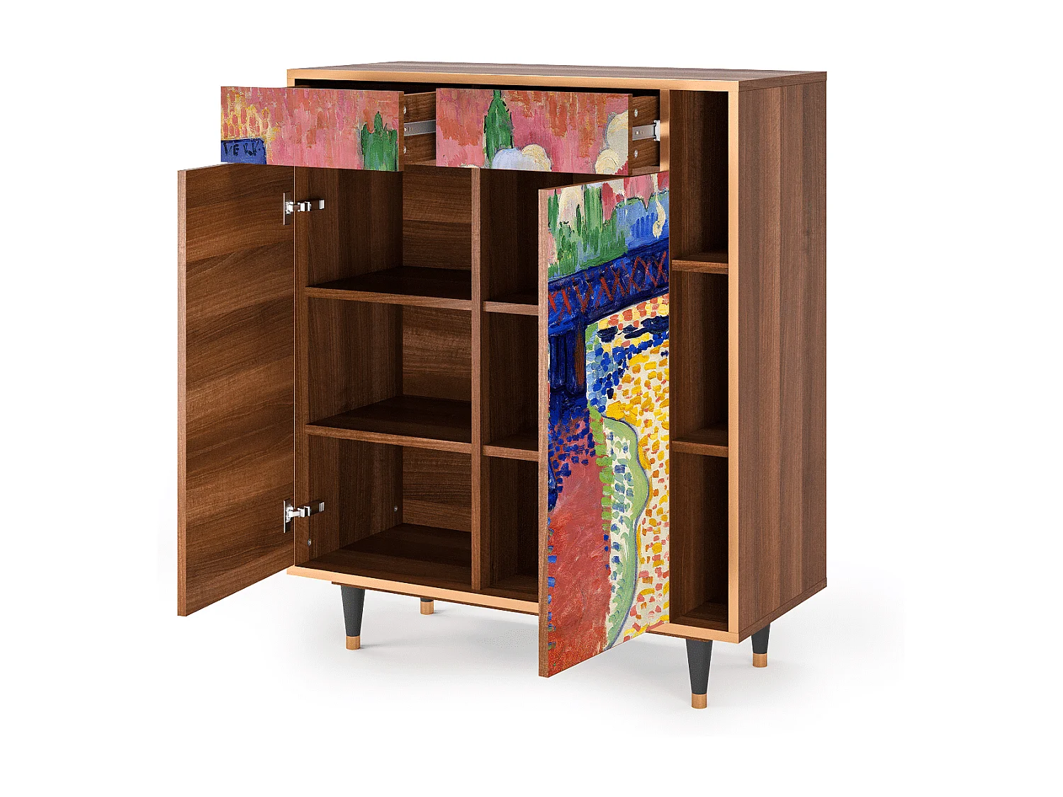 Buffet - 96х110х41 cm - BS6 - Charing Cross Bridge, Noyer