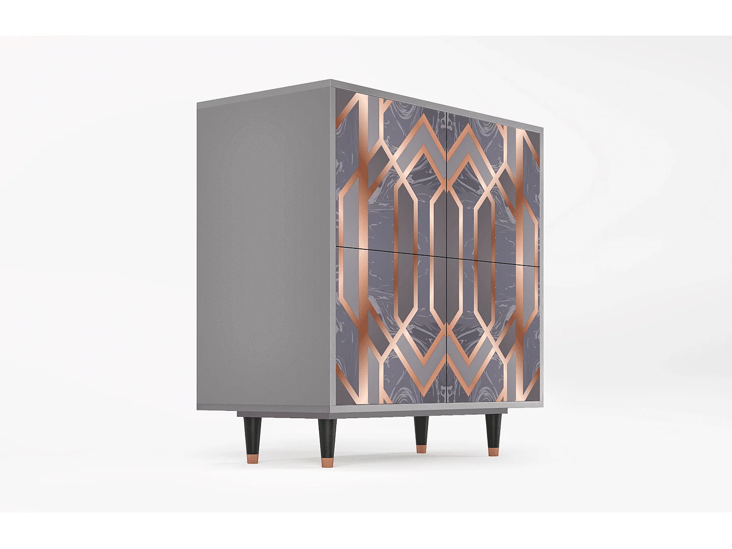 Buffet - 94x96x48 cm - BS3 - Taupe Anatomy, Gris