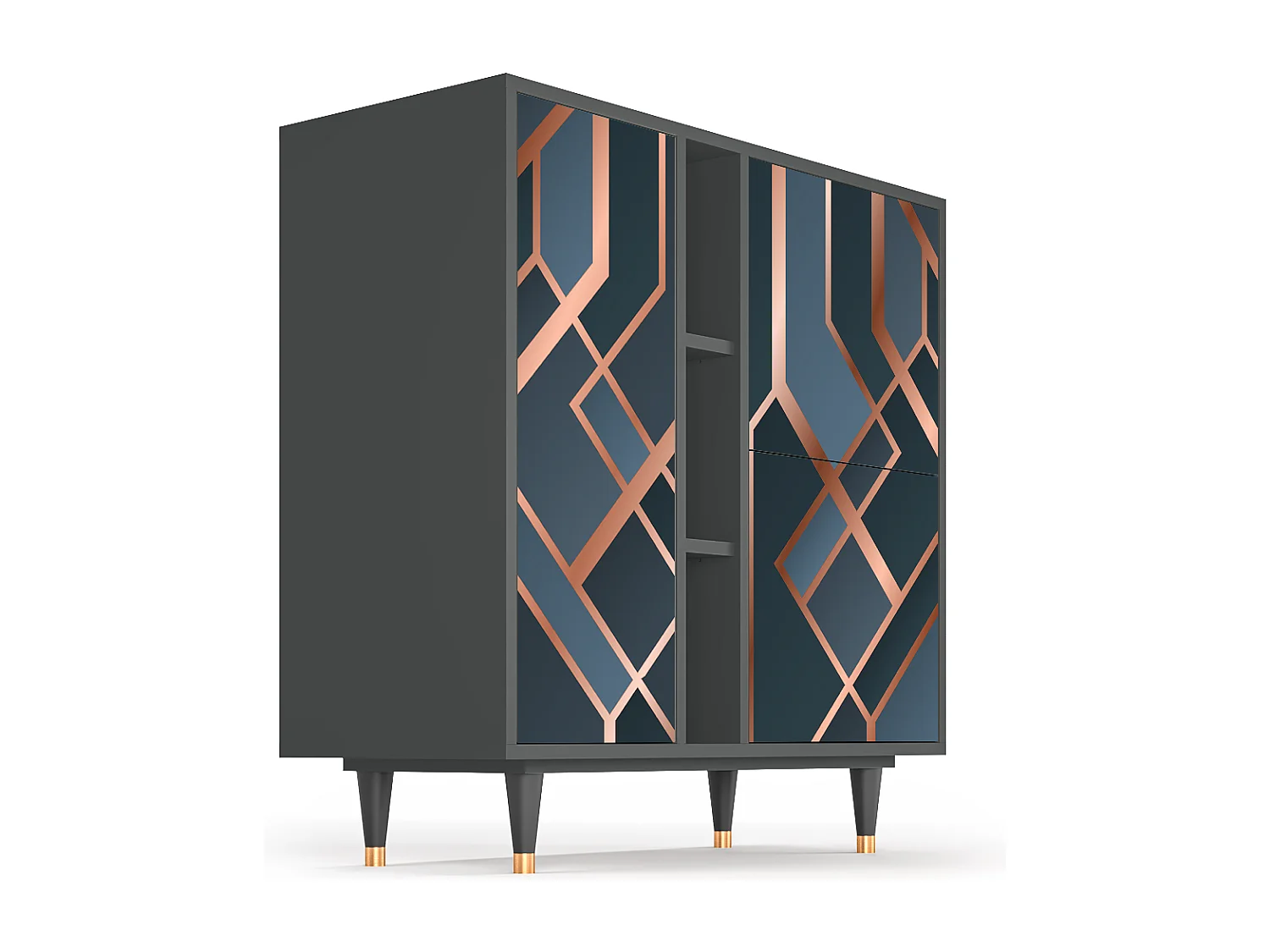 Credenza - 94х96х41 cm - BS5 - Ashy 1920', Antracite