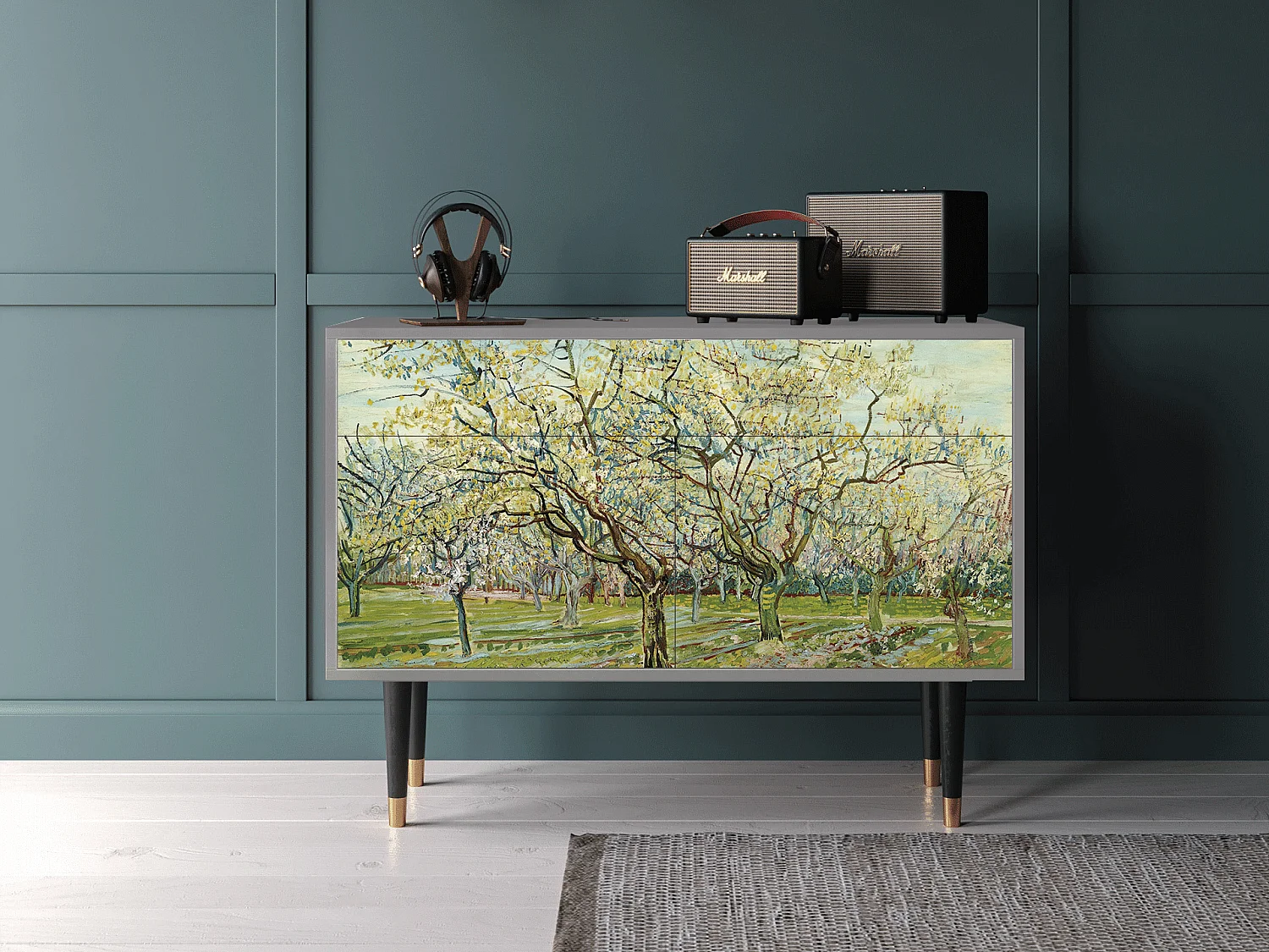 Buffet - 115x85x48 cm - BS4 - The Blanc Orchard, Gris