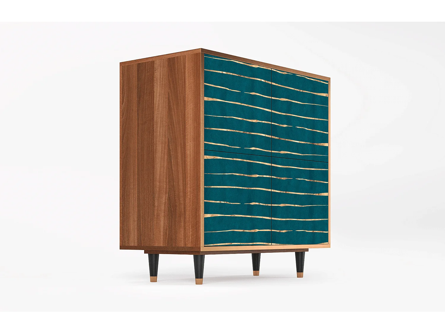 Dressoir - 94x96x48 cm - BS3 - Ocean Drive, Walnoot