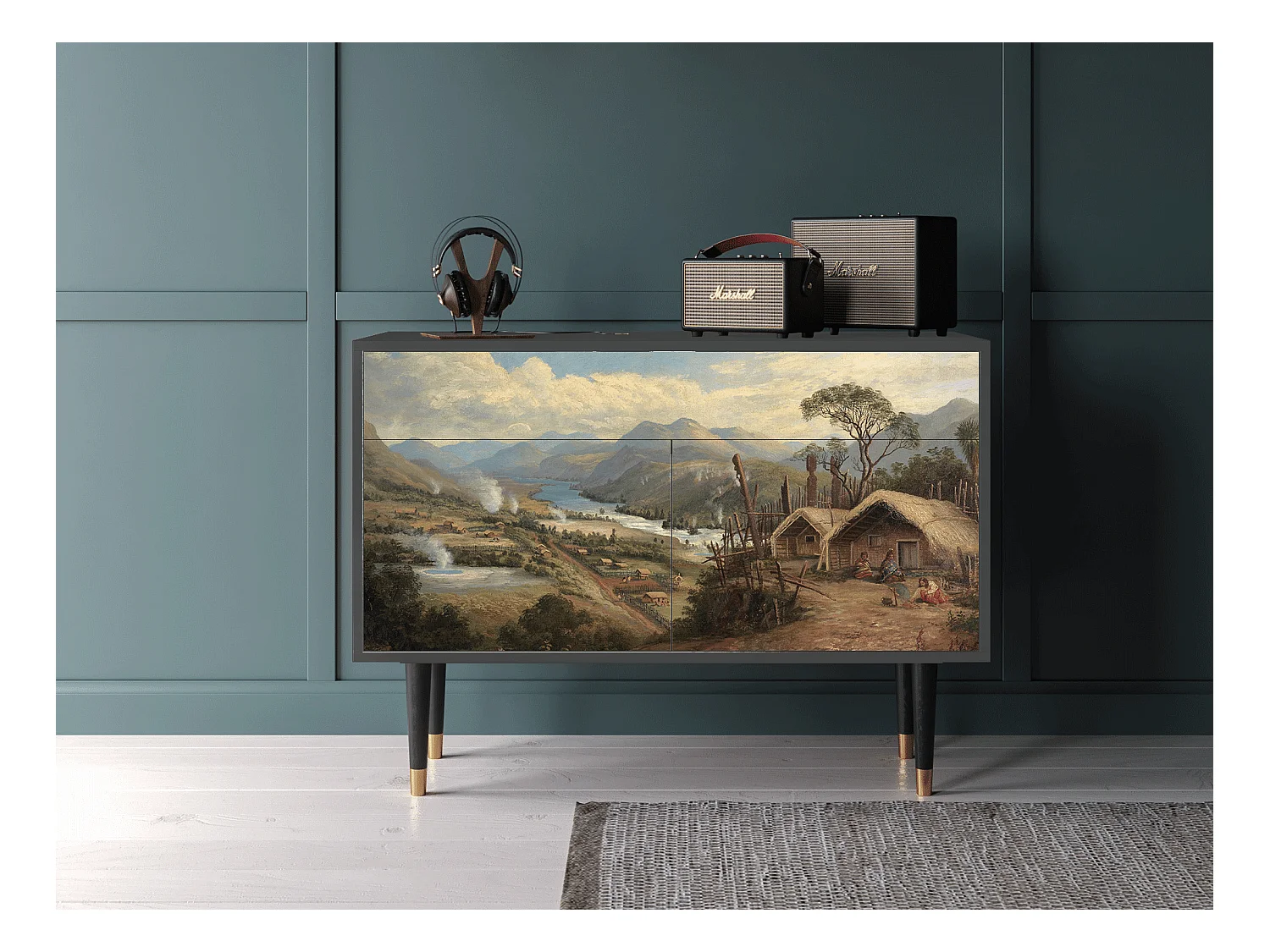 Buffet - 115x85x48 cm - BS4 - View Across the Plains , Anthracite