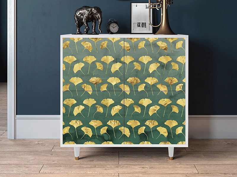 Aparador - 94x96x48 cm - BS3 - Gingko leaves, Branco