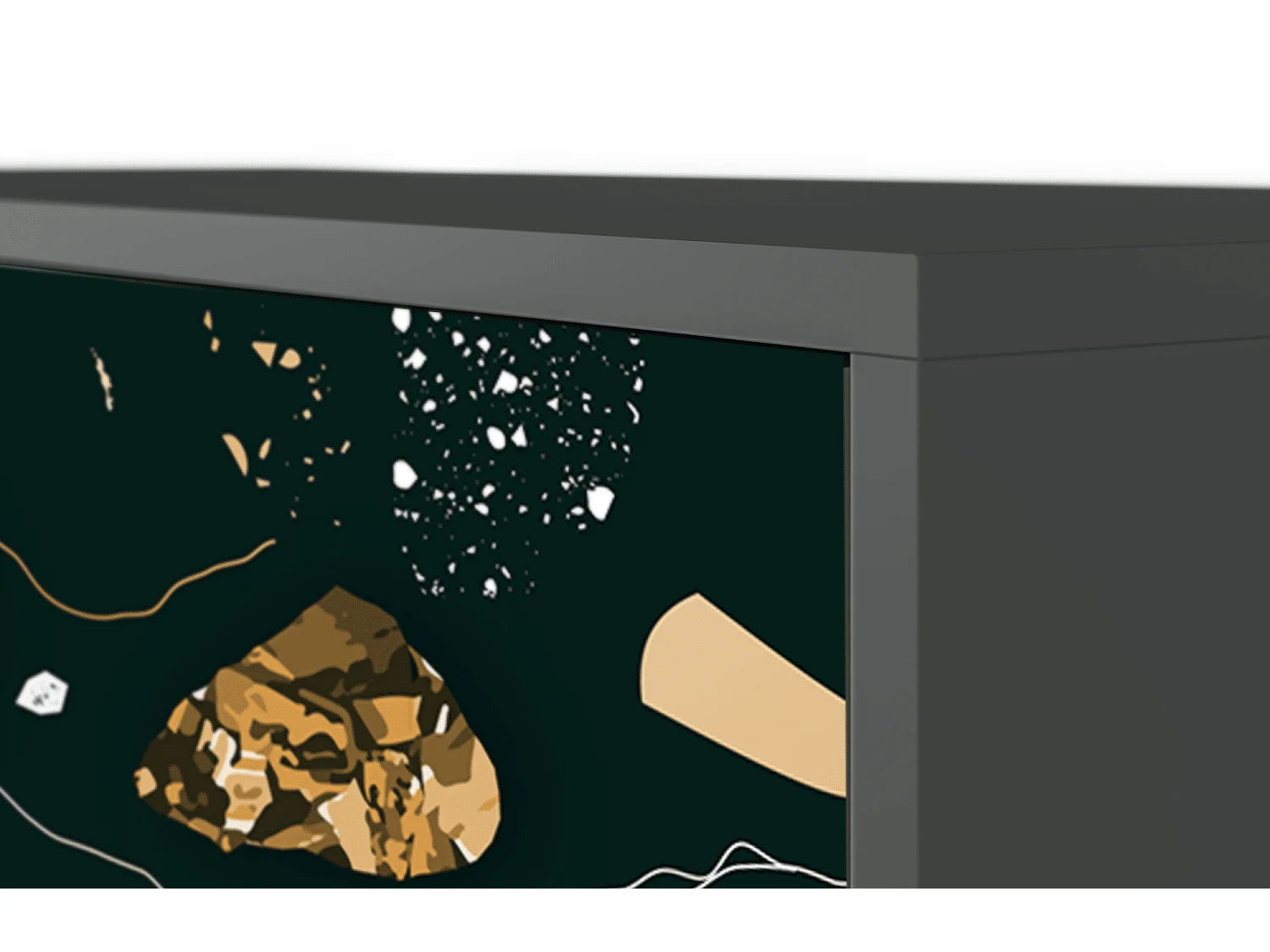 Credenza - 115х84х41 cm - S3 - Space Rocks, Antracite