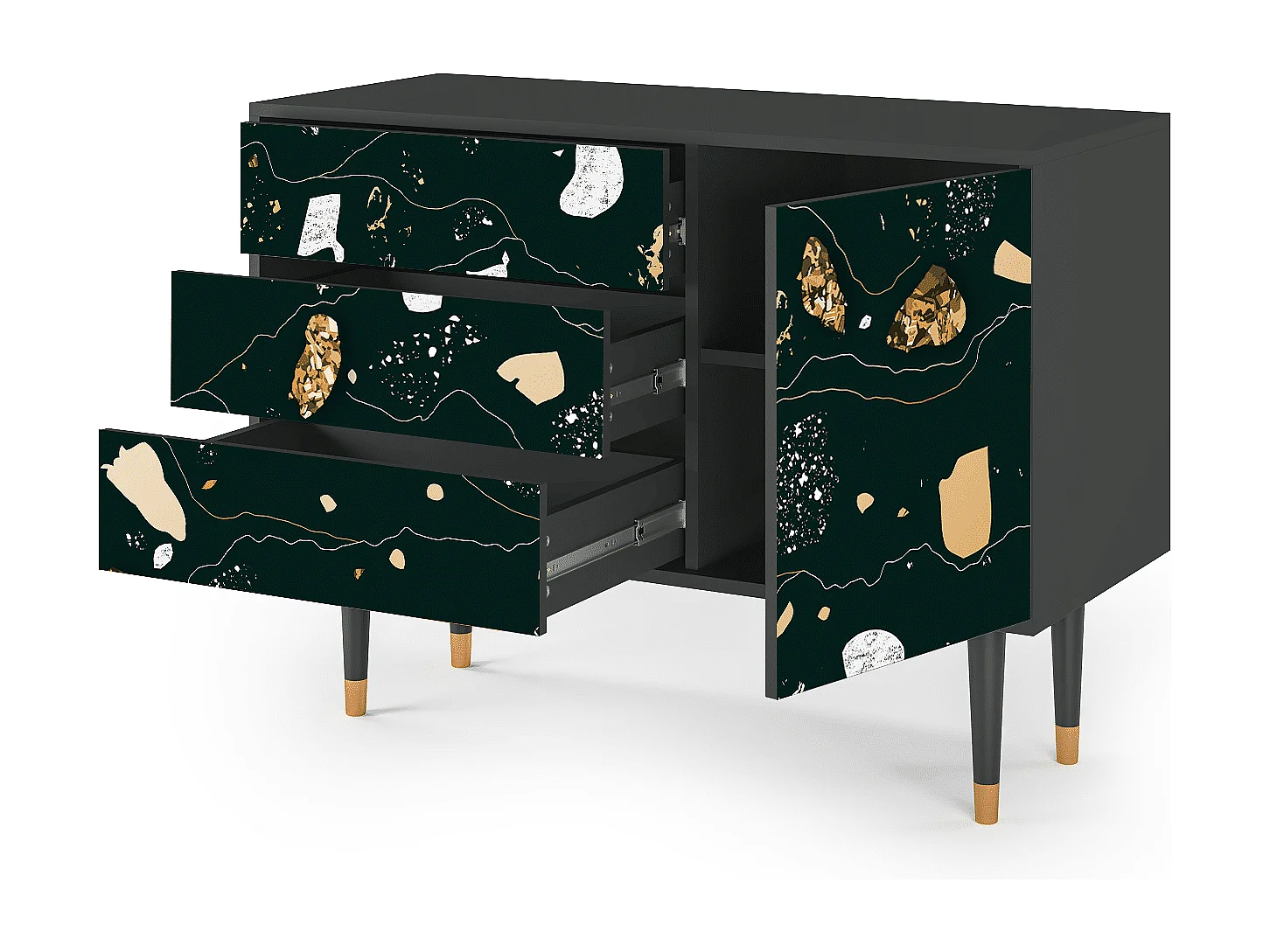 Credenza - 115х84х41 cm - S3 - Space Rocks, Antracite