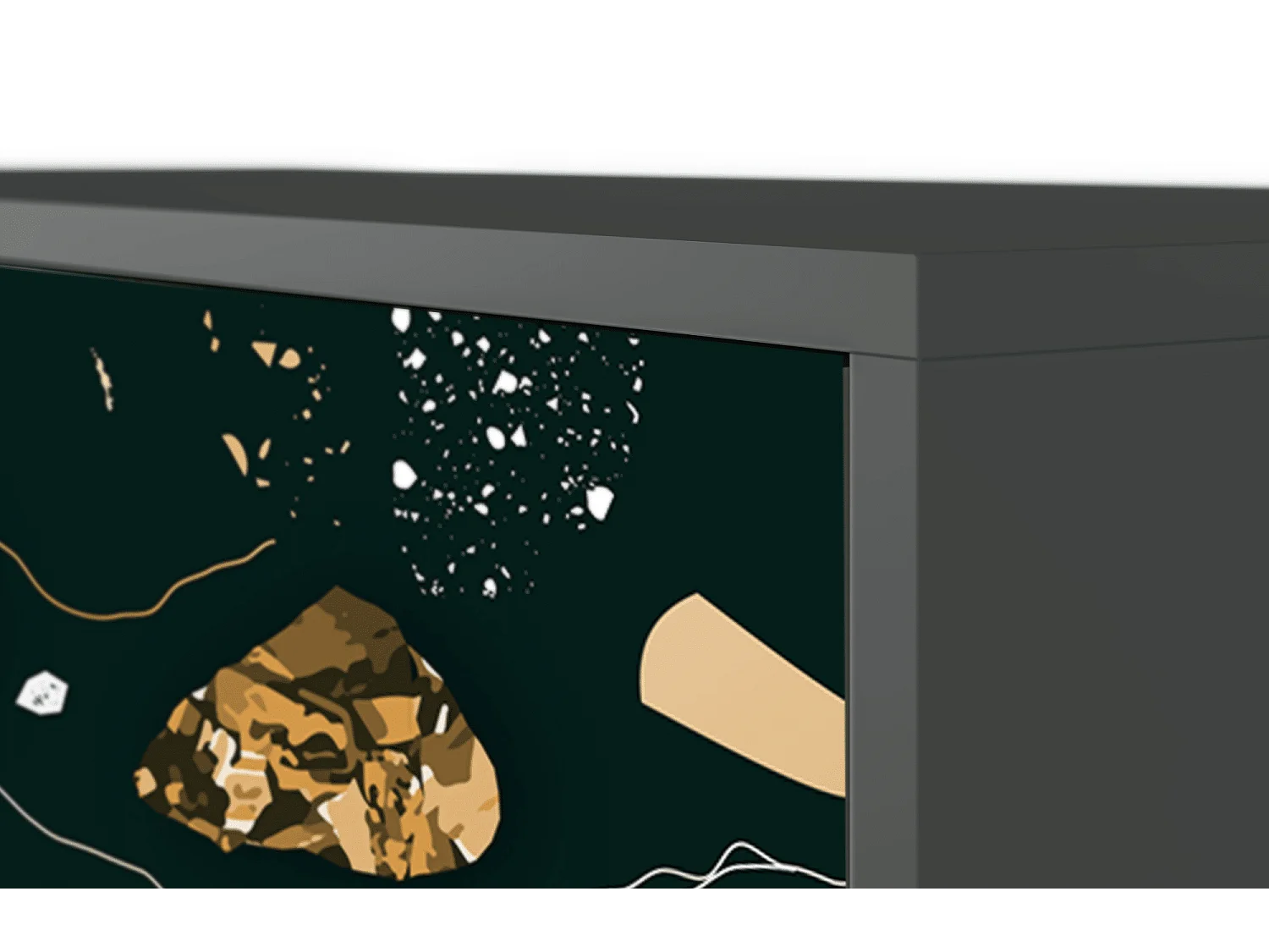 Credenza - 115х84х41 cm - S3 - Space Rocks, Antracite