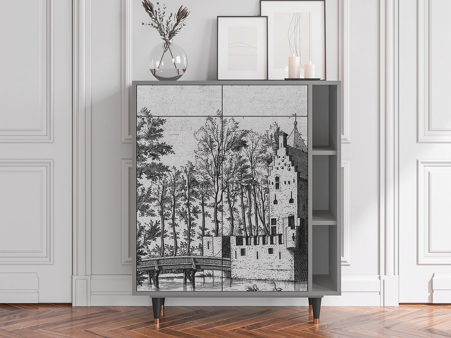 Buffet - 96х110х41 cm - BS6 - Castle by Breugel, Gris