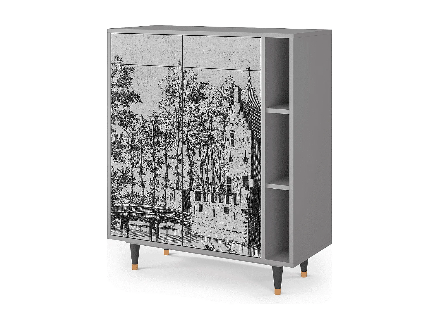 Buffet - 96х110х41 cm - BS6 - Castle by Breugel, Gris