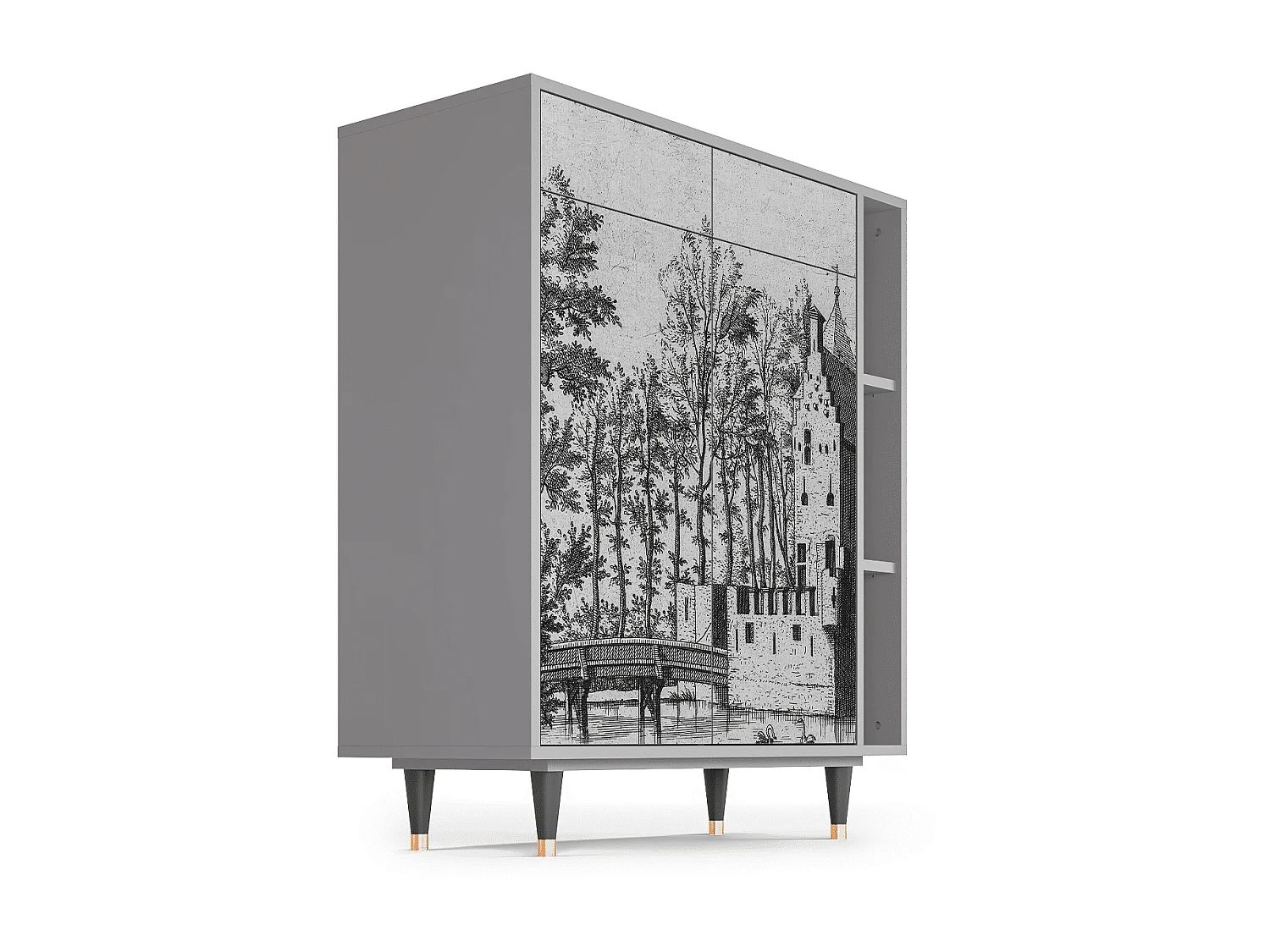 Buffet - 96х110х41 cm - BS6 - Castle by Breugel, Gris