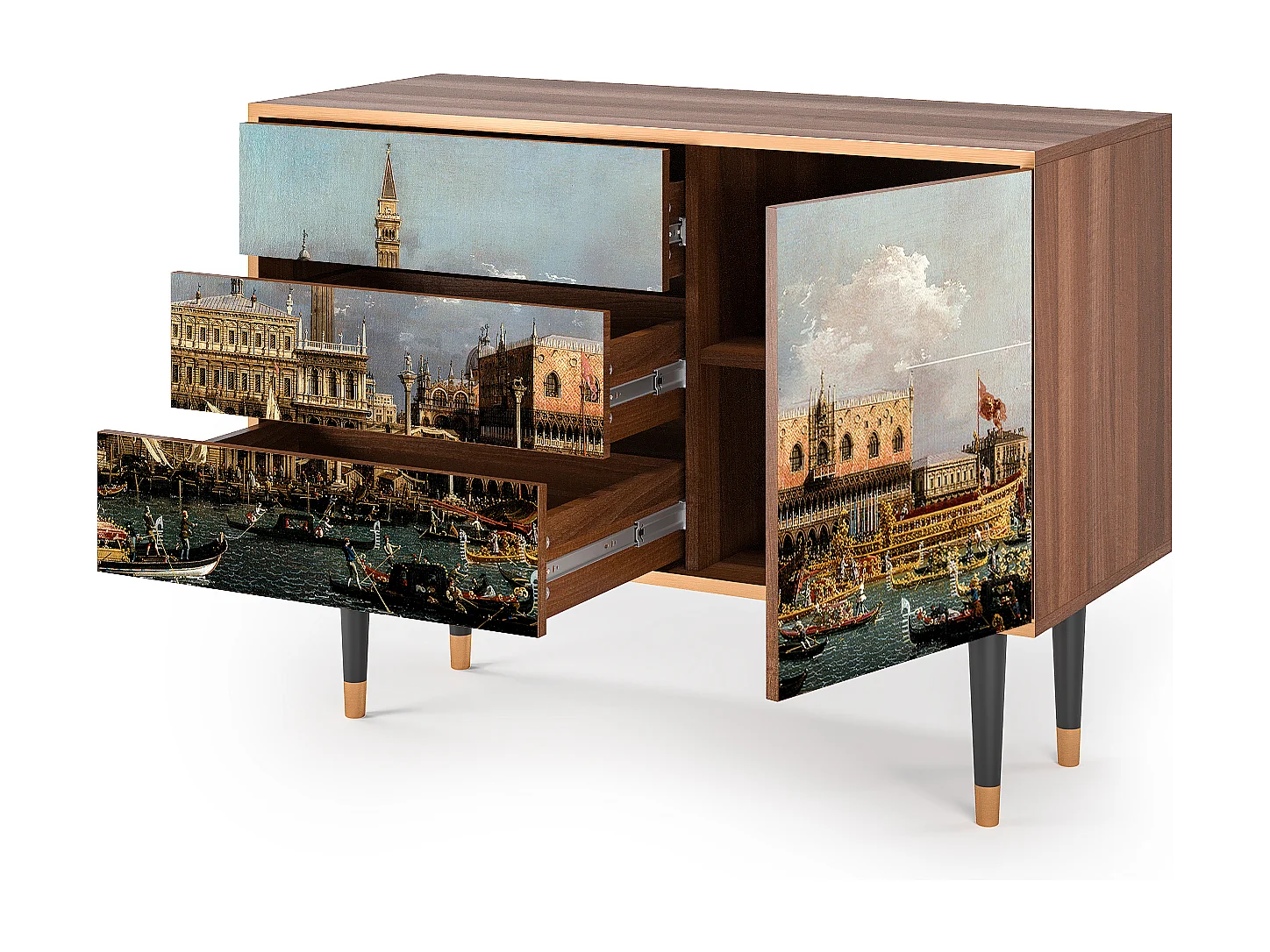 Credenza - 115х84х41 cm - S3 - The Bucintoro, Noce