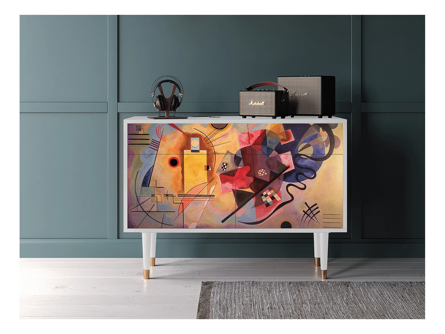 Sideboard - 115x85x48 cm - BS4 - Modern Art, Weiß
