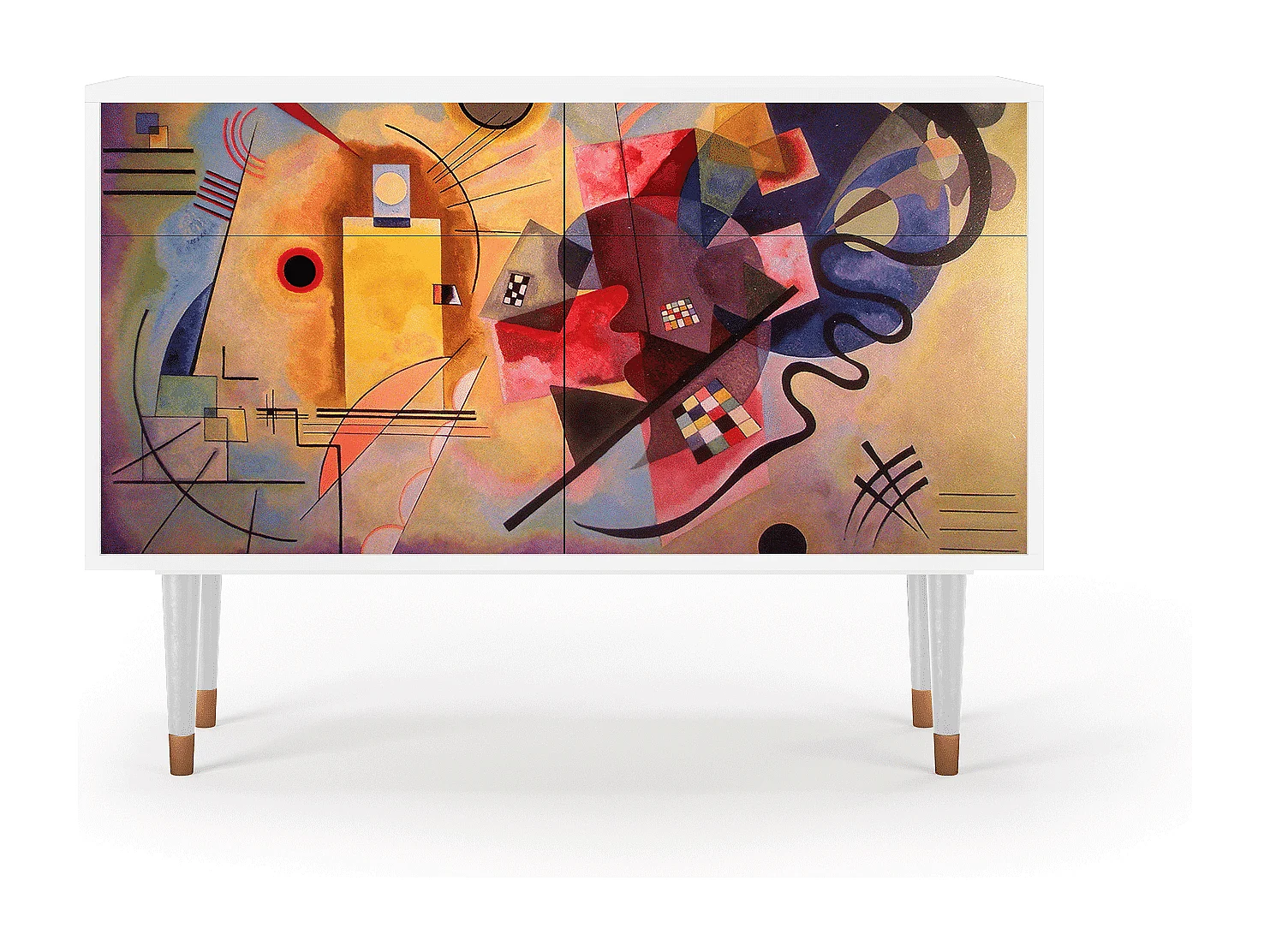 Kredens - 115x85x48 cm - BS4 - Modern Art, Biały