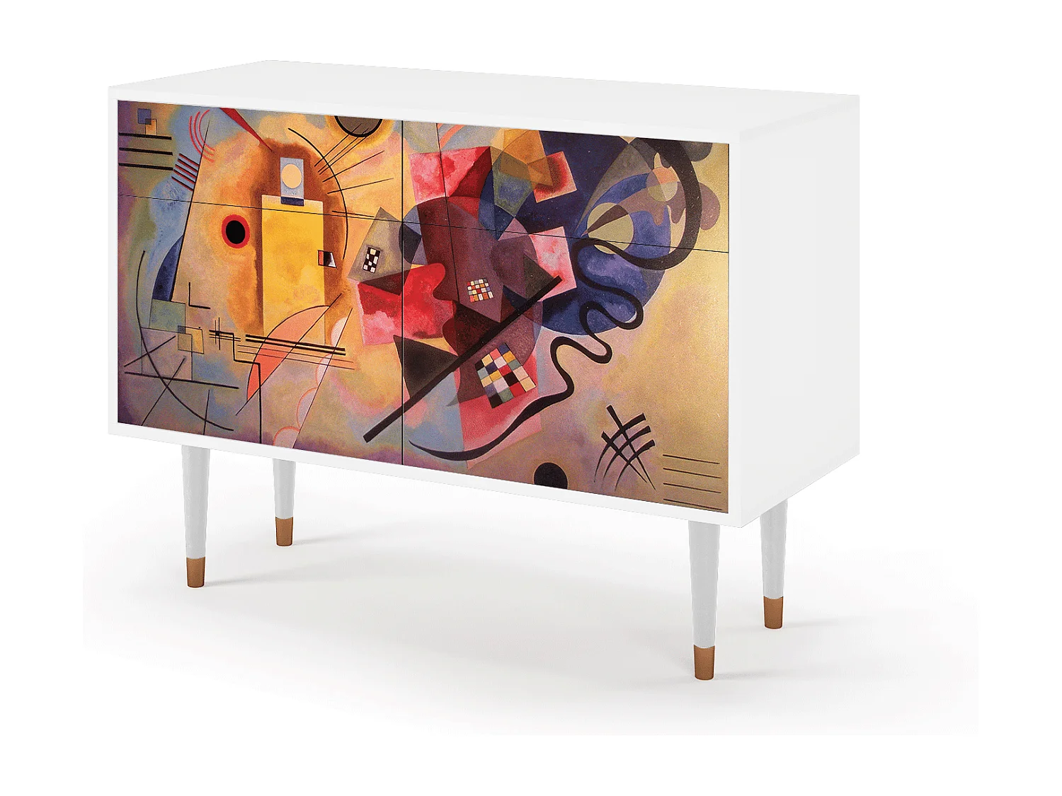 Kredens - 115x85x48 cm - BS4 - Modern Art, Biały