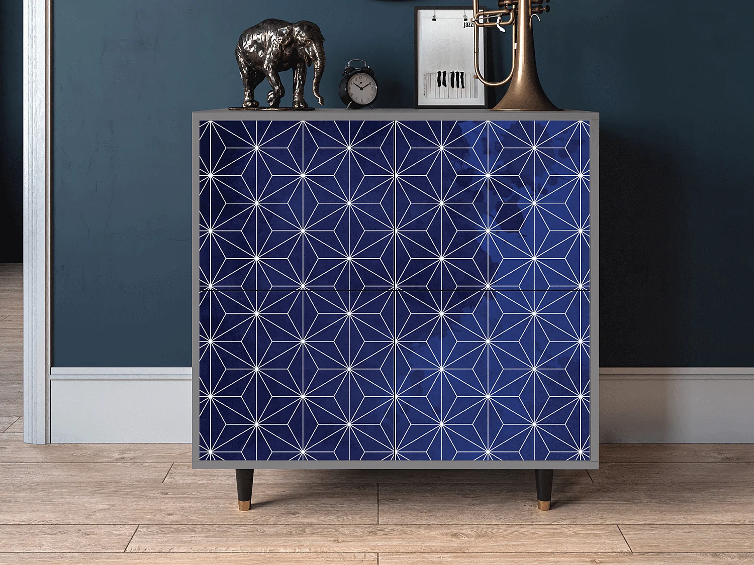 Aparador - 94x96x48 cm - BS3 - Milky Way, Cinza