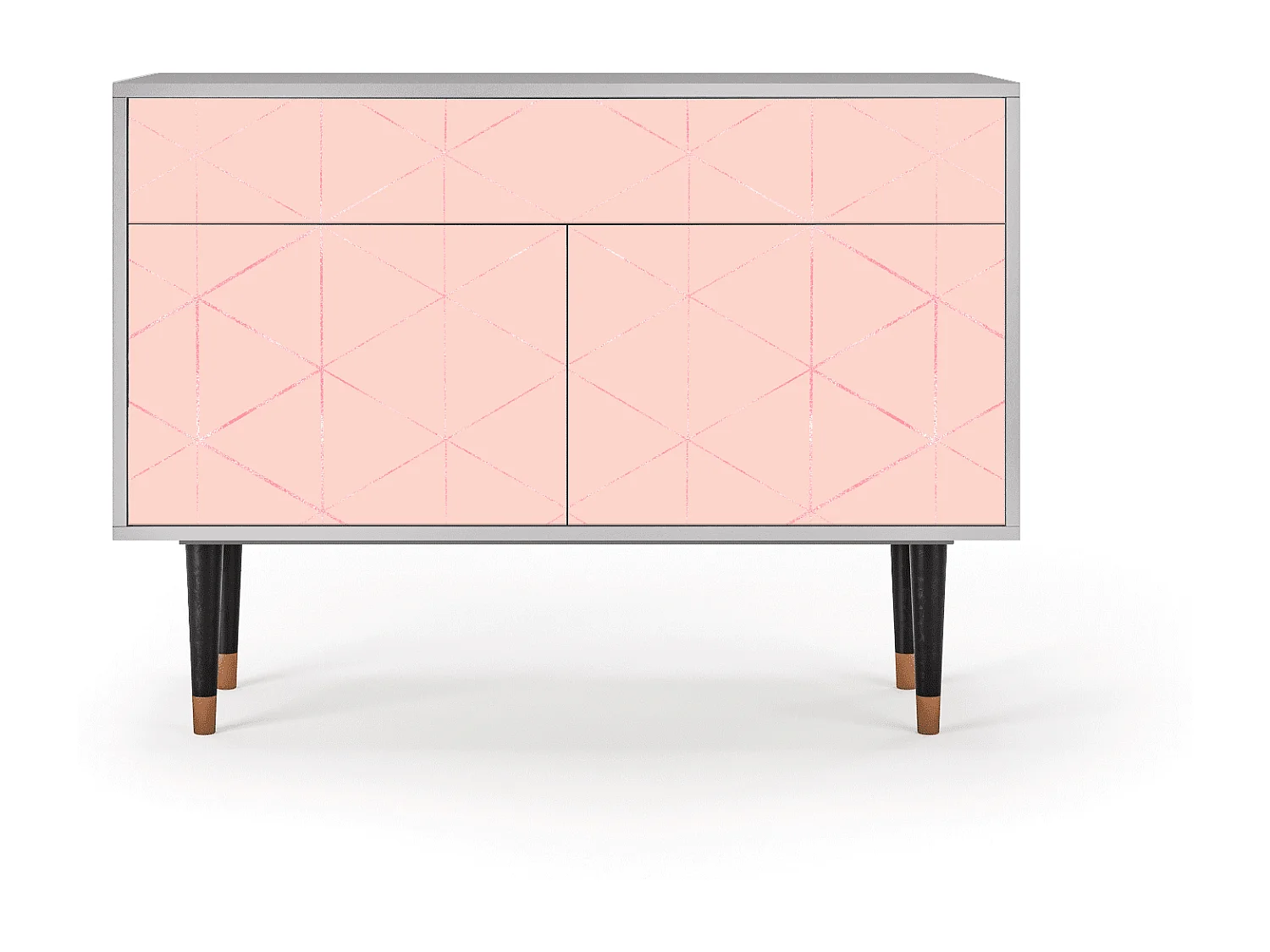 Buffet - 115x85x48 cm - BS4 - Rose Quartz, Gris