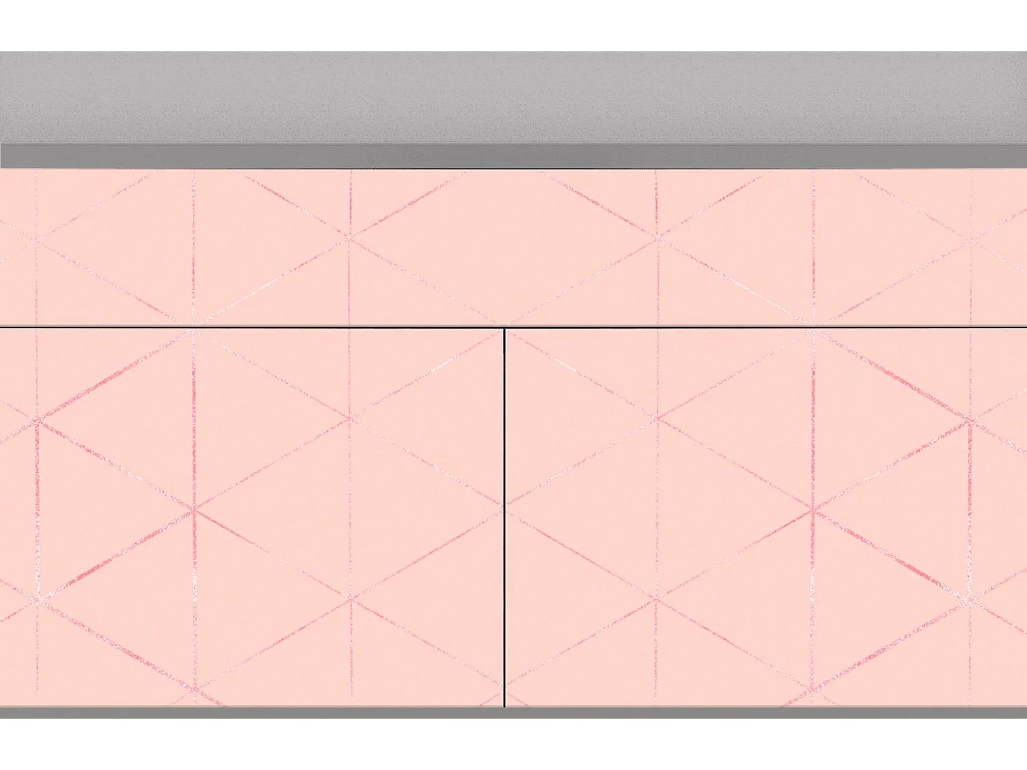 Kredens - 115x85x48 cm - BS4 - Rose Quartz, Szary