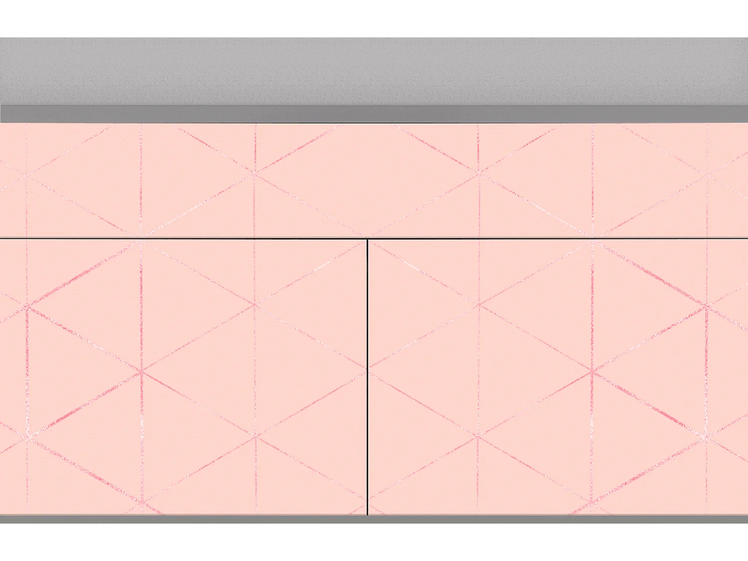 Kredens - 115x85x48 cm - BS4 - Rose Quartz, Szary