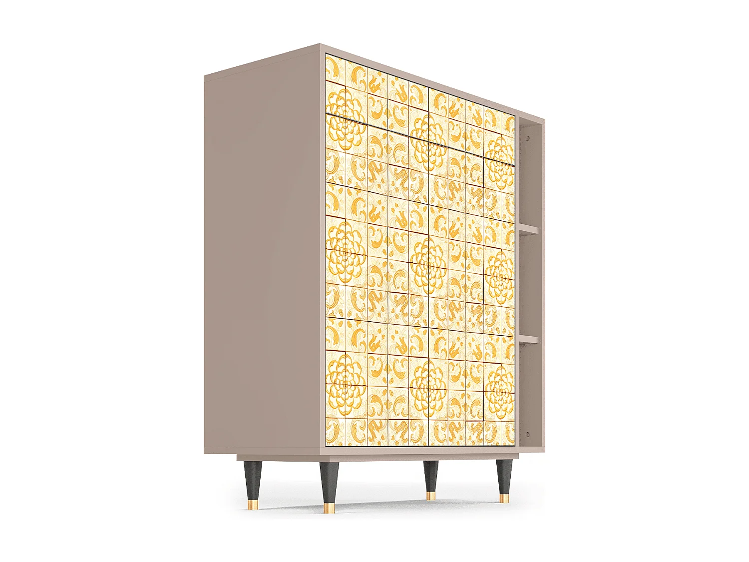 Kredens - 96х110х41 cm - BS6 - Sunshiny Tile, Latte