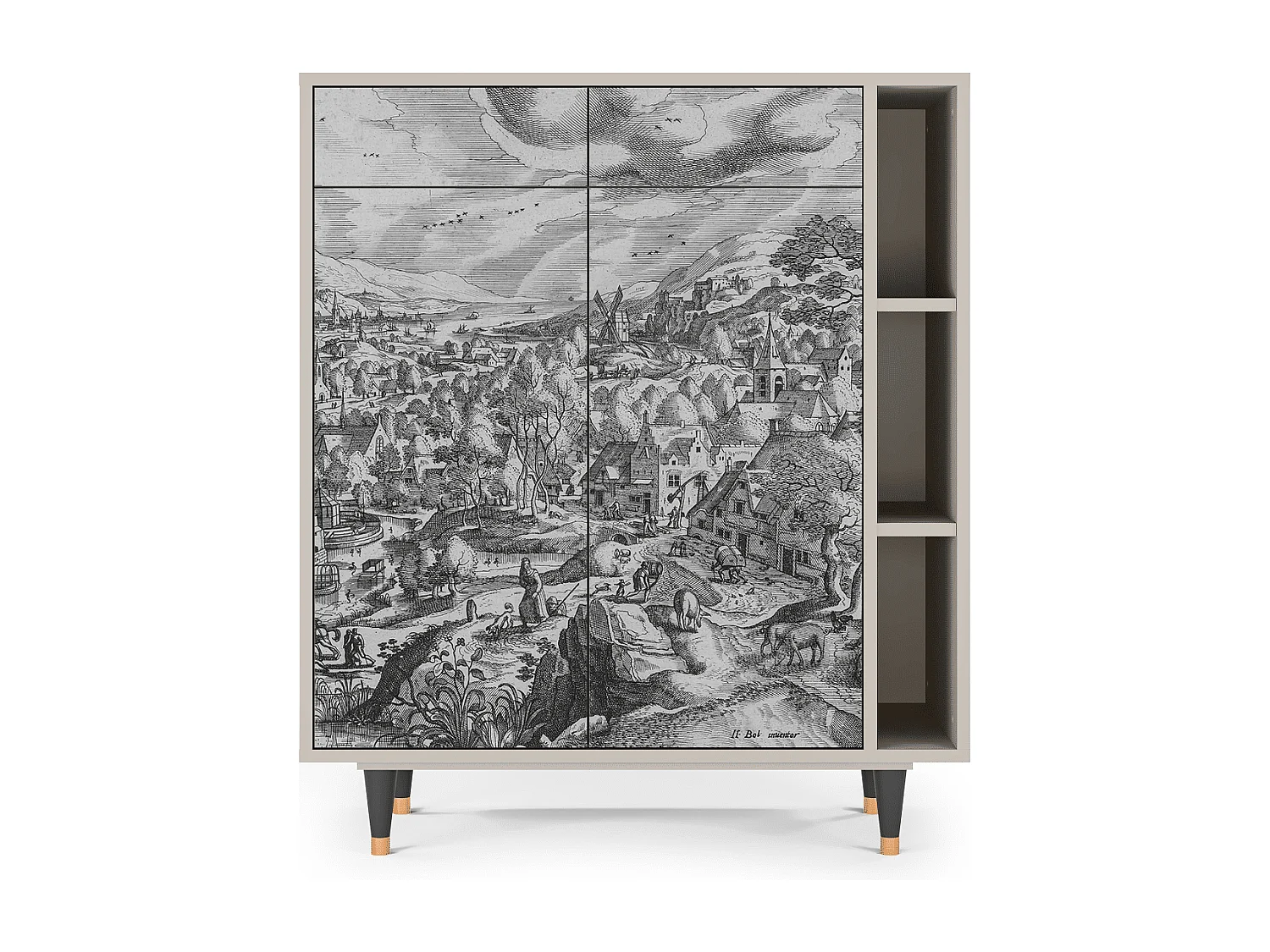 Buffet - 96х110х41 cm - BS6 - Bird Dropping, Sable