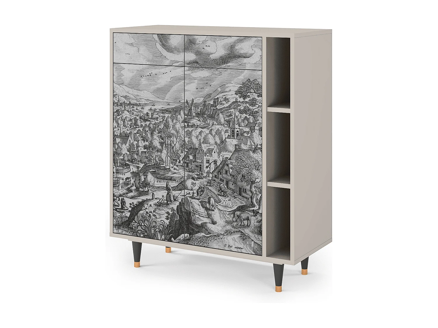 Buffet - 96х110х41 cm - BS6 - Bird Dropping, Sable